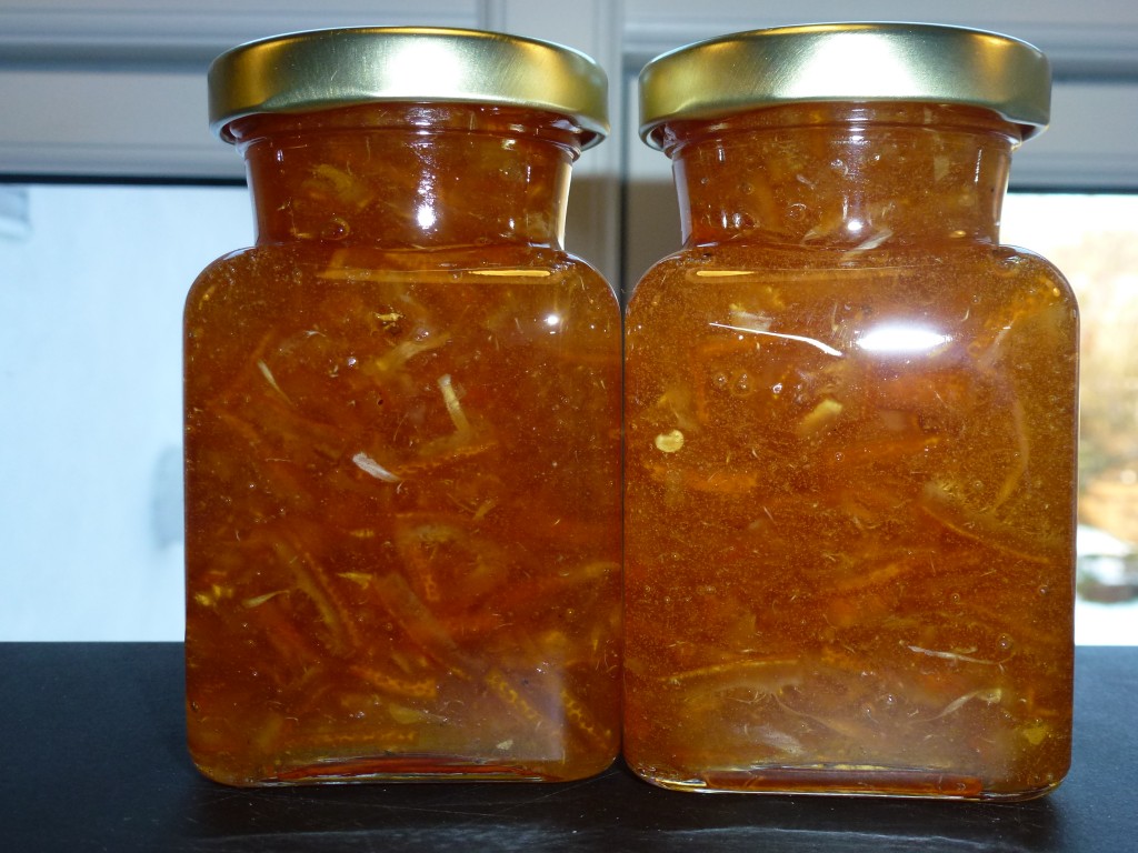 Bergamottemarmelade med chili og Cointreau