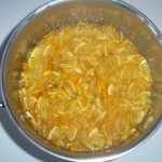 Bergamotte marmalade with chili and Cointreau (will be translated upon request) - massen bringes i kog