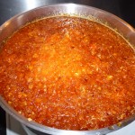 Chiliqourice grapefruit - marmeladen kogt færdig