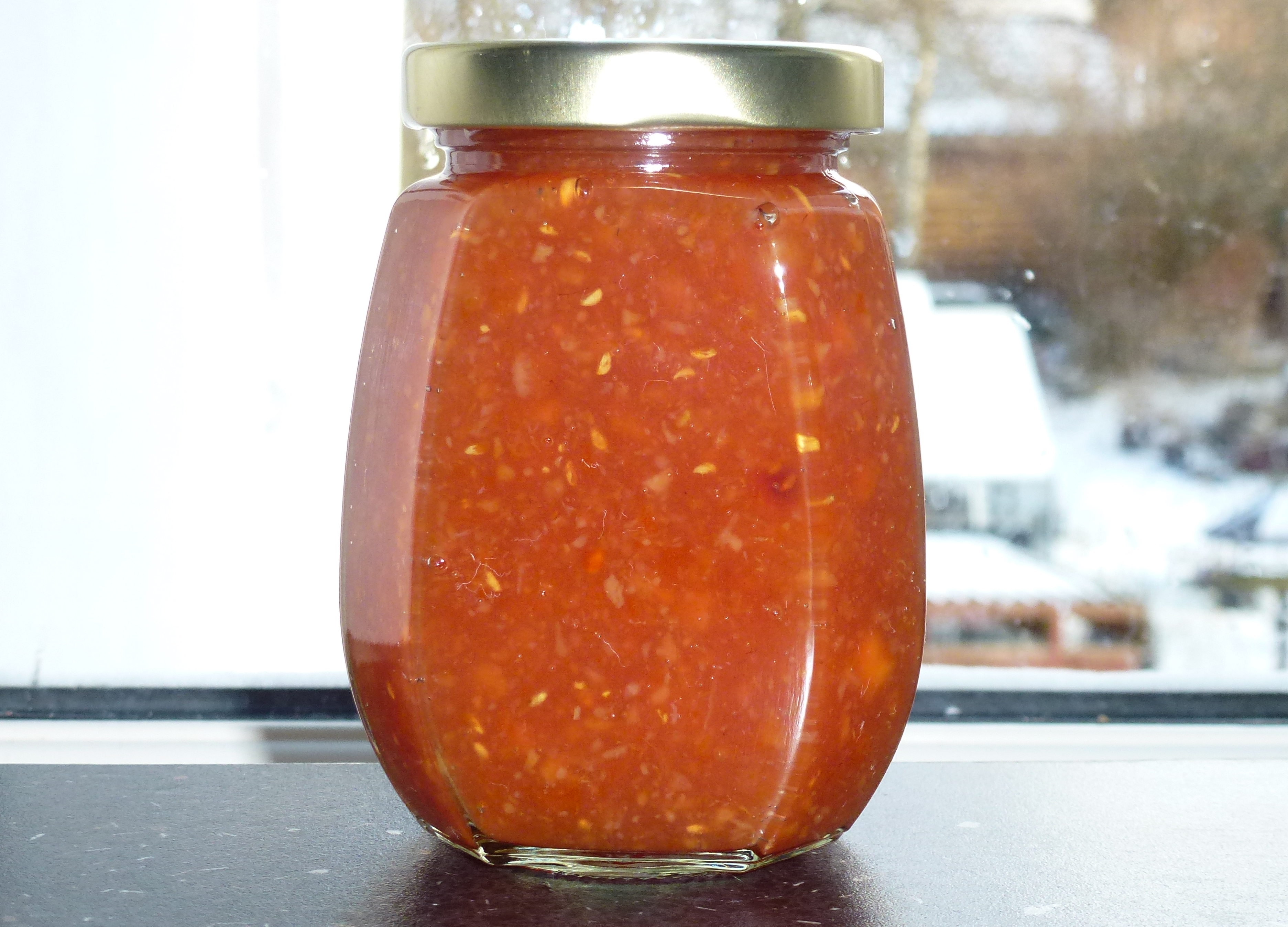 Filurlig chili marmelade med appelsin og hindbær | Vivis chili