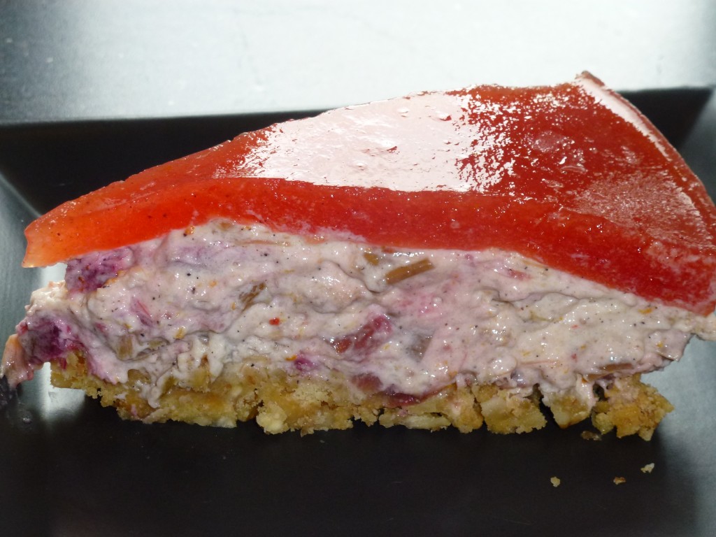 Rhubarb-orange-chili-cheesecake
