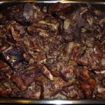 Bones braised in red wine and chili (will be translated upon request) - klar i fadet en anden dag