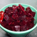 Pickled beetroots with chili and cloves