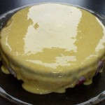 Appelsinlagkage med bær og chili (will be translated upon request) - kagen er glaseret