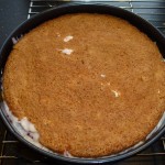 Appelsinlagkage med bær og chili (will be translated upon request) - kagen klar til at komme på køl