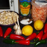 Butterbean-lemon cream and crayfish in garlic oil - Ingredients