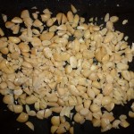 Champignons, butterbeans og gorgonzola - hakkede butterbeans