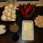 Mushrooms, butter beans and gorgonzola - Ingredients